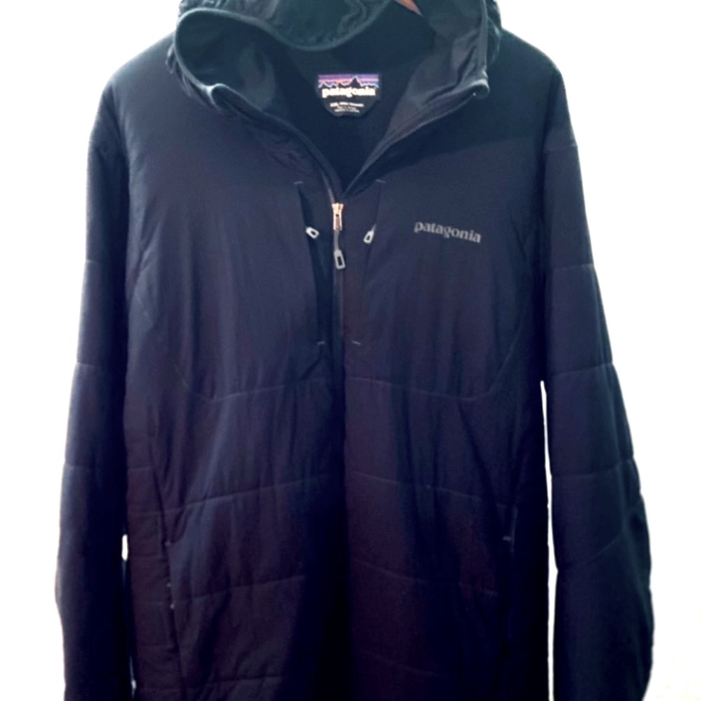 PATAGONIA NWOT MEN JACKET HOODY NANO AIR XXL BLACK - Picture 3 of 16